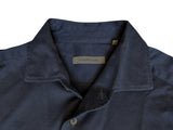 Corneliani Sport Shirt 40/M Navy Blue Cotton Jersey One-Piece Collar
