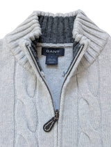 Gant Zip Cardigan Sweater/Jacket L Wool/Cashmere Italy