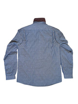 Barbour Shacket/Overshirt M Blue Chambray Quilted Cotton