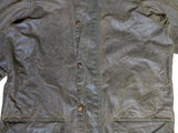 Barbour Coat XS/S 34 Olive Green Gamefair Waxed Cotton