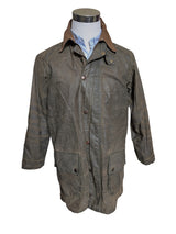 Barbour Coat XS/S 34 Olive Green Gamefair Waxed Cotton