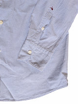 Slowear Glanshirt Shirt 40/M Slim Light Blue Check Cotton
