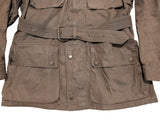 Hackett Belted Field Jacket M Soft Brown Waxed England
