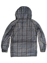Barbour Jacket S Blue Plaid Blundel Waxed Cotton Rare