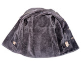 Vintage Baily's Leather Lamb Shearling Coat XL/XXL Putty Grey 3-Button