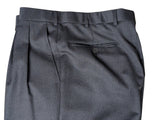 Luigi Bianchi Suit 40R Charcoal Beaded Pinstriped 3-Button Wool