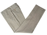 Brando Lubiam Suit 38R 3-Button Taupe Pink Striped Cotton/Ramie