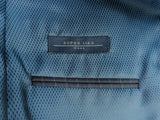 Luigi Bianchi Lubiam Suit 42R Navy Blue Striped 3-button 110's Wool l