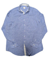 Pal Zileri Shirt XL/17 Blue Linen