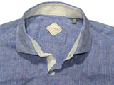 Pal Zileri Shirt XL/17 Blue Linen