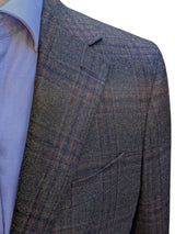 Benjamin Colombo Sport Coat Forest Green Plaid Soft Shoulder Wool/Cashmere