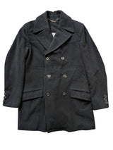 Vintage Austin Reed M/40 DB Peacoat Black Wool/Cashmere