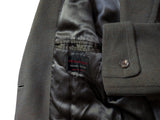 Vintage Hepworths Belted DB Great Coat M/40R Sage Green Heavy Wool