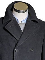 Vintage Austin Reed M/40 DB Peacoat Black Wool/Cashmere
