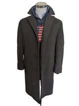 Vintage Andrew Douglas Scotland Coat L/42R Dark Forest Green Plaid Heavy Wool