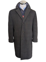 Vintage Andrew Douglas Scotland Coat L/42R Dark Forest Green Plaid Heavy Wool