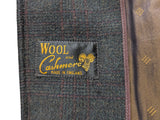 Vintage Andrew Douglas Scotland Coat L/42R Dark Forest Green Plaid Heavy Wool