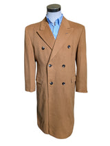Vintage Bespoke Polo Coat 40/42 Camel Tan Pure Cashmere