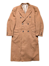 Vintage Bespoke Polo Coat 40/42 Camel Tan Pure Cashmere