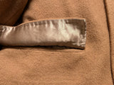Vintage Bespoke Polo Coat 40/42 Camel Tan Pure Cashmere