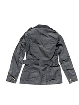 Barbour x Paul Smith Ladies International Belted Waxed Jacket S/4 US Black Cotton