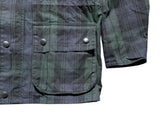 Barbour Jacket S/38 Blackwatch Plaid Waxed Cotton Rare