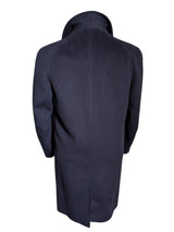 Vintage Burton/Junex Balmacaan Raglan Coat M Navy Blue Wool