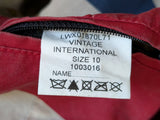 Barbour Ladies Vintage International Belted Waxed Jacket M/6 US Brown Cotton