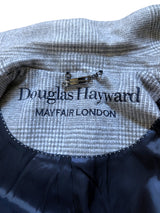 Douglas Hayward Coat M/40 Light Grey POW Plaid Wool/Cashmere