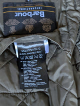 Barbour McQueen Jacket S Olive Green Wanted Quilt Polyester Special Edition