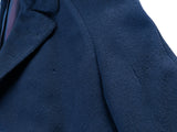 Vintage Burton/Junex Balmacaan Raglan Coat M Navy Blue Wool