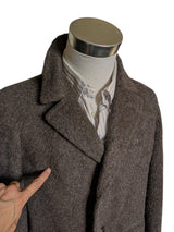 Vintage Austin Reed Raglan Coat L/42R Dark Brown Pure Alpaca