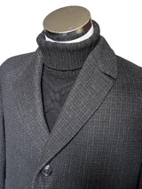 Vintage Alexandre Coat L/42 Charcoal Grey Heavy Wool