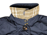 Barbour Ladies Jacket S/4 US Navy Blue Nelson Quilt Polyester