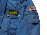 Barbour Ladies Stockland Jacket S/4 US Blue Union Jack Waxed Cotton