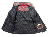 Barbour x William Morris Ladies Jacket S/4 US Black Quilted Polyamide