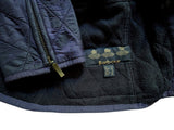 Barbour Ladies International Belted Jacket M/8 US Blurple Polar Quilted Polyester