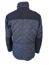 Barbour x Land Rover Defender Jacket L Anmer Navy Quilted Wool Panels