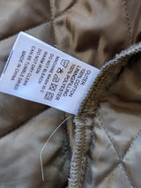 Barbour Shacket/Overshirt M Navy Blue Check Quilted Cotton