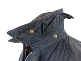 Vintage Barbour Coat M 38 Midnight Beaufort Waxed Cotton