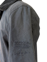 Barbour Jacket Steve McQueen L Navy Blue Sanford Waxed Cotton