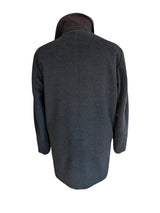 Corneliani Car Coat L Charcoal Virgin Wool