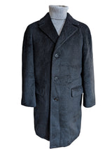Vintage Swedish Raglan Coat S/38R Black Pure Alpaca