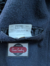 Vintage Pierre Cardin Tyrolean Coat M/40R Navy Blue Wool/Mohair Italy
