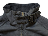 Barbour Ladies International Biker Waxed Jacket M/6 US Black Cotton