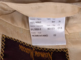 Brioni Sport Coat 44R Pale Yellow Windowpane 2-Button Wool