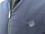 Z Zegna Reversible Jacket M Navy Polyester to Modal/Cotton/Elastane