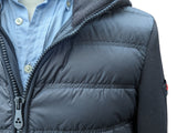 Peuterey Hooded Down Hybrid Jacket S/M Black Poliamid/Scuba