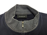 Zegna Full Zip Sweatshirt/Jacket S Faded Blue Cotton