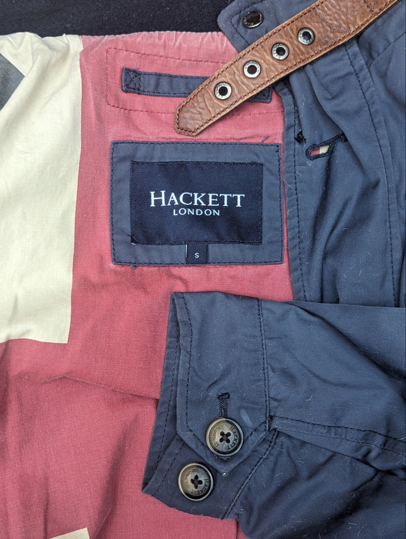 Hackett Field Jacket S Faded Navy Blue Poliamid